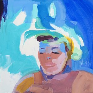 Barbara Hoogeweegen, ‘Underwater Calm’, 2017, OIL ON PRIMED ALUMINIUM, 60cm x 60cm