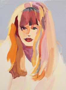 Barbara Hoogeweegen, ‘Red’, 2017, OIL ON CANVAS, 40.5cm x 30.5cm
