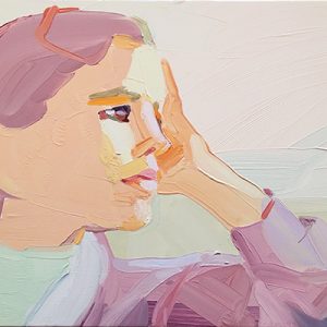 Barbara Hoogeweegen, ‘Through the Window, 2017, OIL ON CANVAS, 30.5cm x 40.5cm