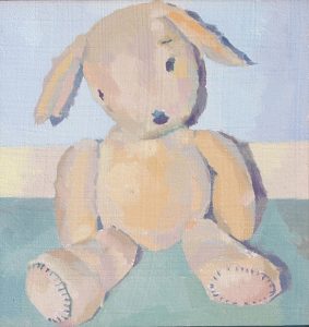 'Teddy', 2014, OIL ON BOARD, 16 x 15cm