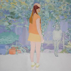 Barbara Hoogeweegen, ‘Girl On Fire’, 2014, OIL ON BOARD, 35cm x 32cm