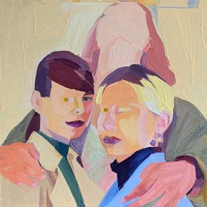 Barbara Hoogeweegen, 'Digital Burn 9', 2019, OIL ON BOARD, 40cm x 40cm