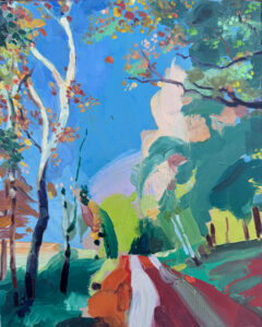 Barbara Hoogeweegen, ‘I Think I Saw A Rabbit’, 2023, Oil on canvas board. From the series 'Still life and landscape'