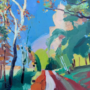 ‘I Think I Saw A Rabbit’, 2023, Oil on canvas board. From the series 'Still life and landscape'