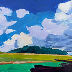 Barbara Hoogeweegen, ‘Felt Like Flying’, 2024, Oil on board. From the series ‘Vivid Colour'.