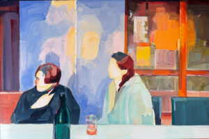 Barbara Hoogeweegen, 'Our Orange’, 2024, Oil on board. From the series ‘Vivid Colour'.