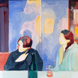Barbara Hoogeweegen, 'Our Orange’, 2024, Oil on board. From the series ‘Vivid Colour'.