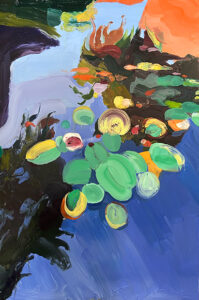 Barbara Hoogeweegen, ‘What Lies Beneath’, 2025, Oil on board. From the series ‘Vivid Colour'.