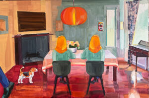 Barbara Hoogeweegen, ‘I 23 Perimeter Drive’, 2025, Oil on primed wood box panel board. From the series ‘Vivid Colour’