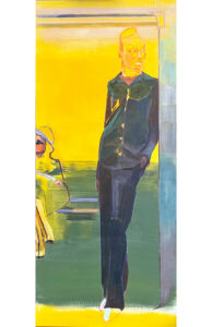 Barbara Hoogeweegen, ‘Down in the tube station at midnight’, 2026, Painting, Oil on canvas. From ‘Into The Night'.