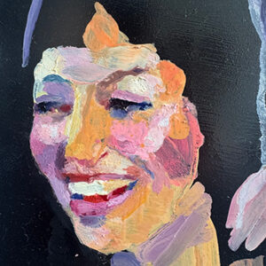 Barbara Hoogeweegen, 'She Said Yes’, 2026, Painting, Oil on gesso board. From ‘Into The Night'.